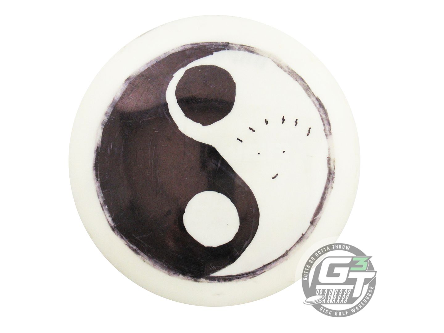 USED DiscMania Q-Line DD1 173g White SHARPIE YIN YANG Distance Driver Golf Disc