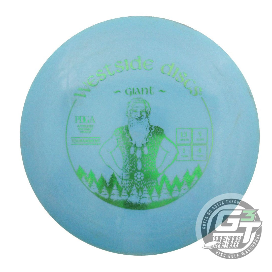USED Westside Discs Tournament Giant 172g Blue Green Foil Distance Driver Disc