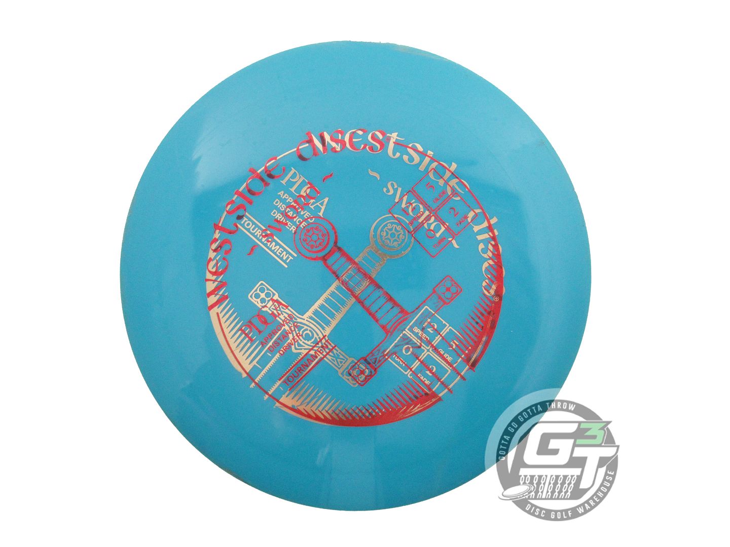 USED Westside Discs X-OUT Tournament Sword 173g Teal Distance Driver Golf Disc