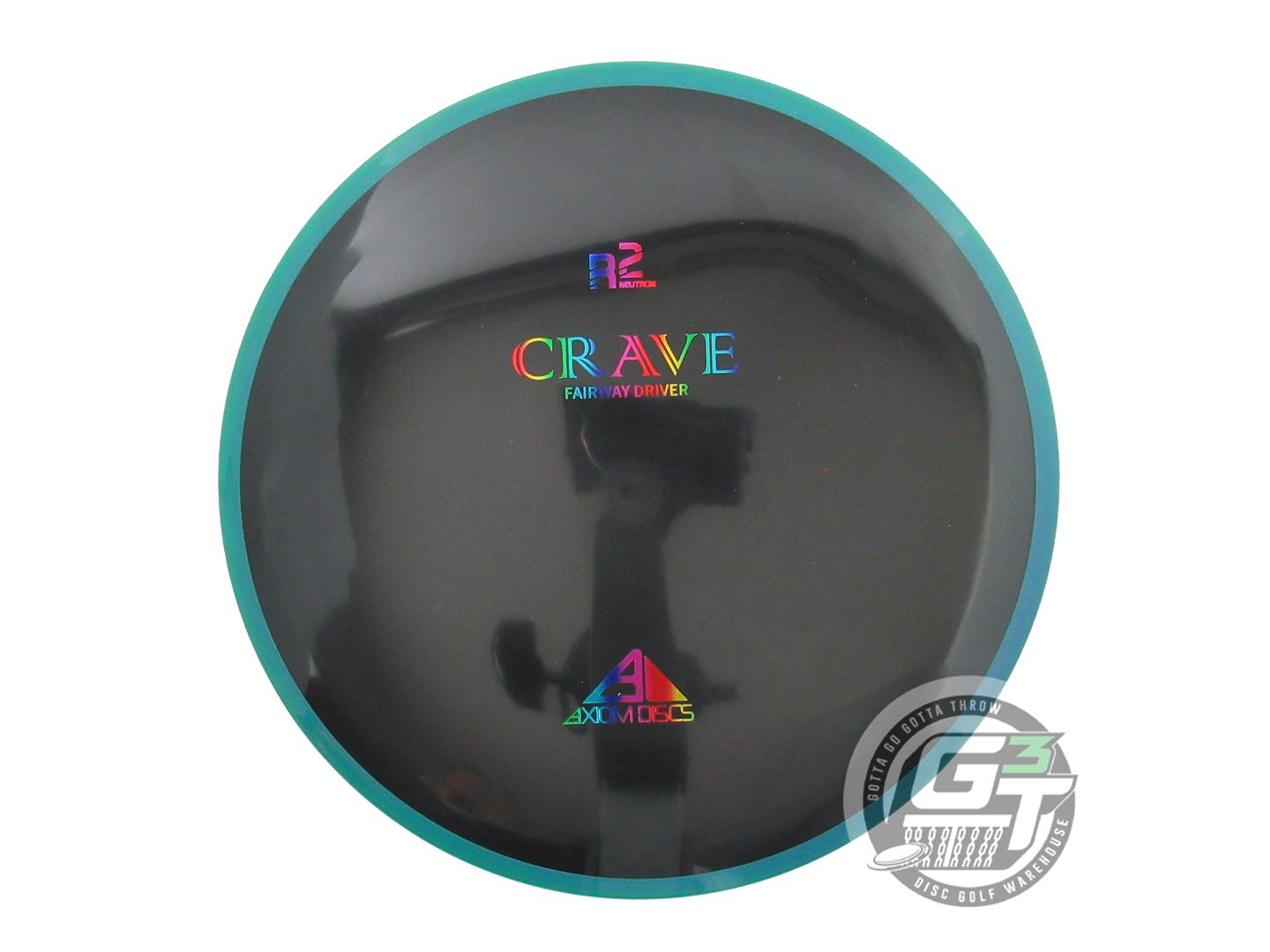 USED Axiom Discs R2 Neutron Crave 164g Black Green Rim Fairway Driver Golf Disc