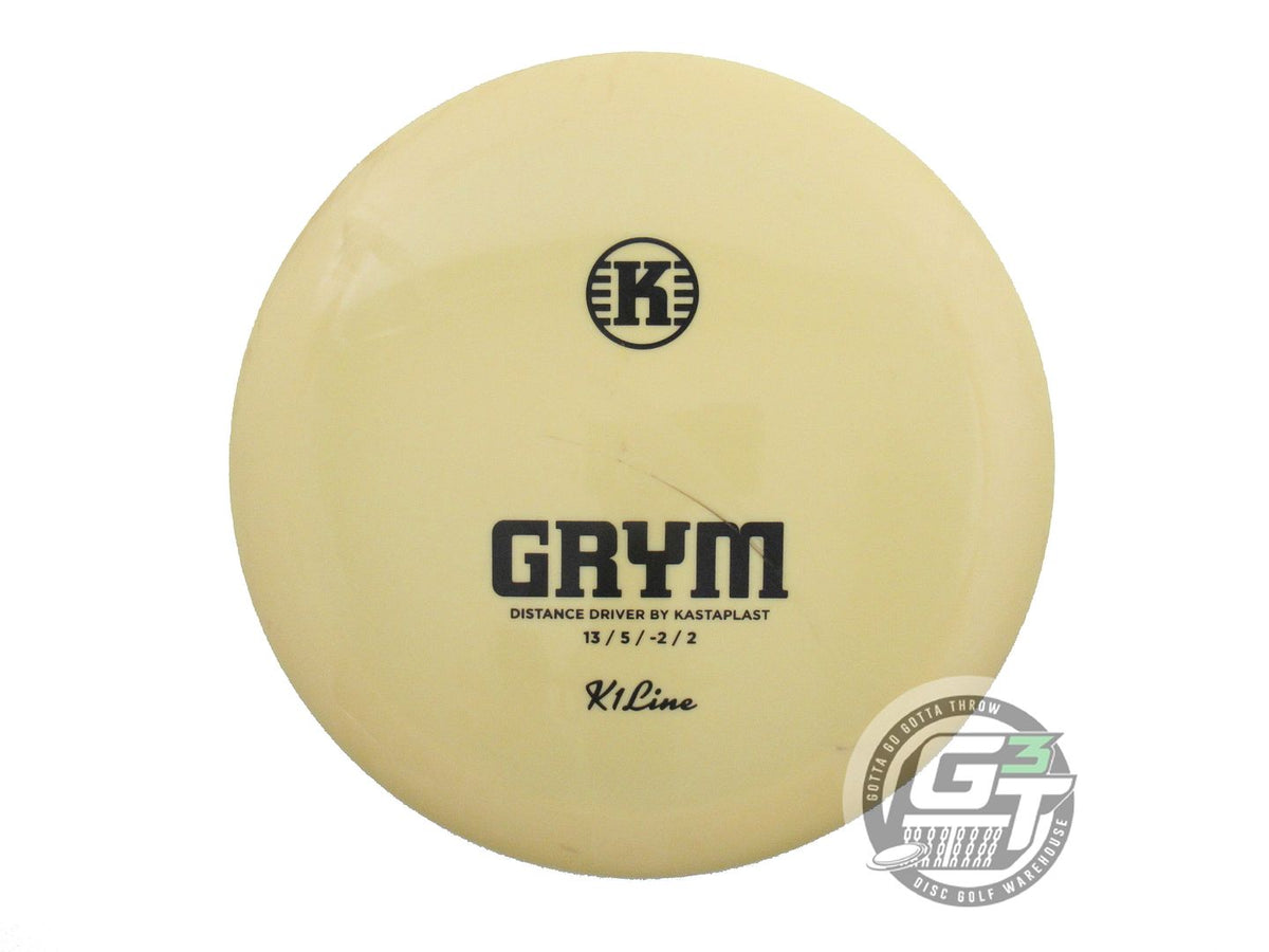 USED Kastaplast K1 Grym 176g Butter Black Stamp Distance Driver Golf Disc