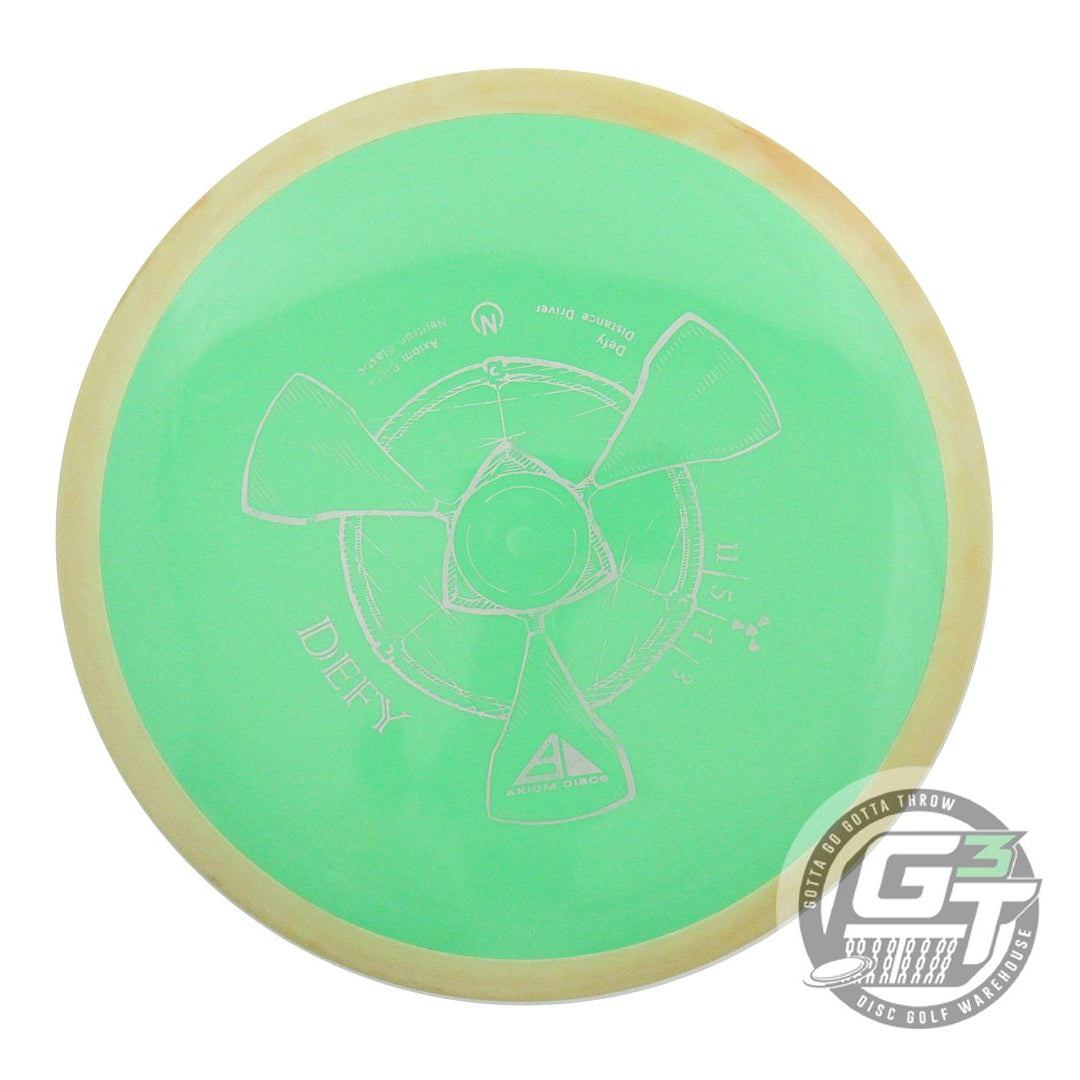 USED Axiom Discs Neutron Defy 175g Green Peach Rim Distance Driver Golf Disc