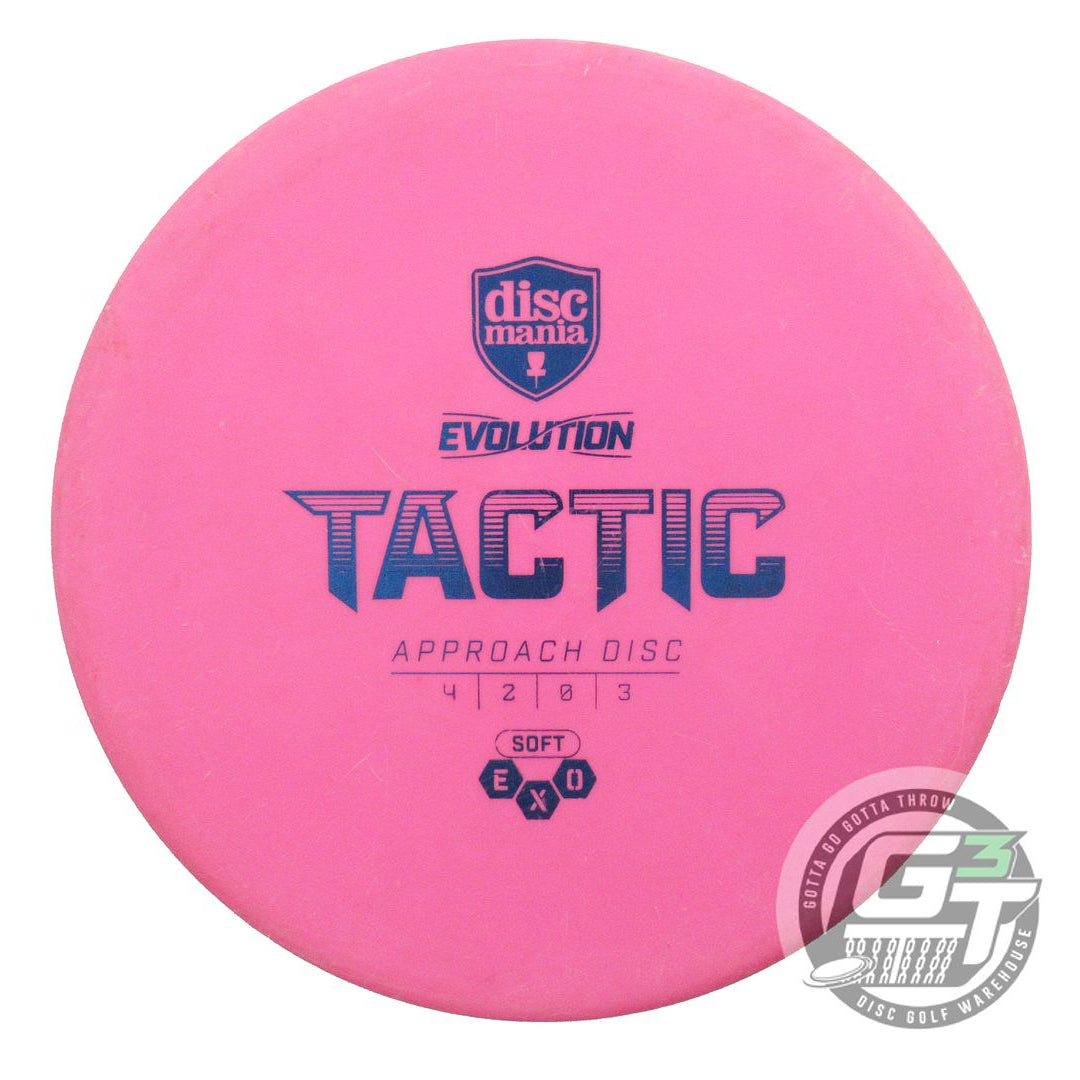 USED DiscMania EXO Soft Tactic 175g Pink Blue Foil Putter Golf Disc