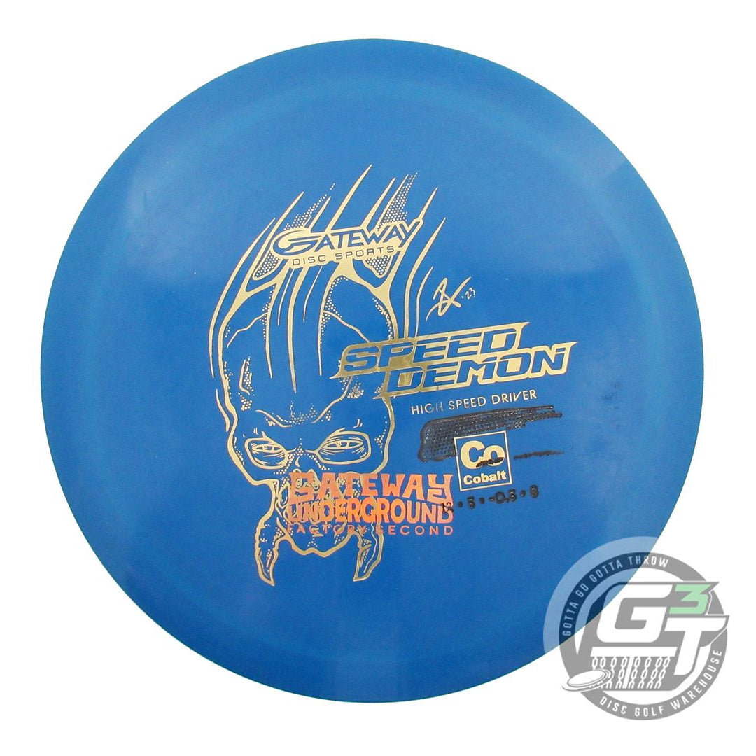 NOS Gateway X-OUT Cobalt Speed Demon 175g Blue Distance Driver Golf Disc