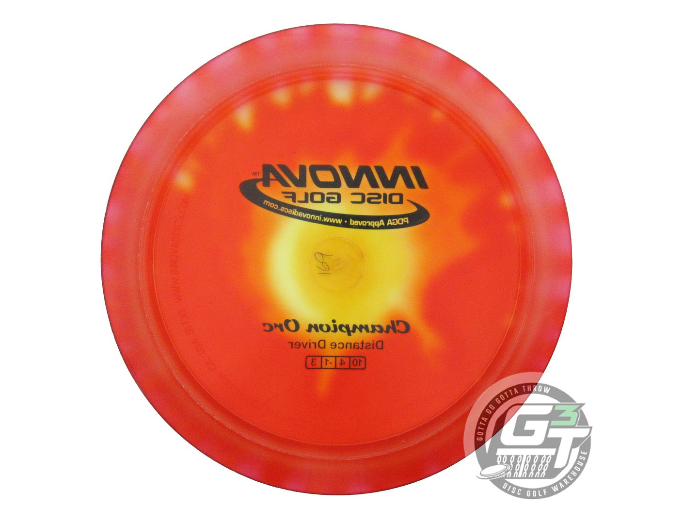 USED Innova I-DYE Champion Orc 169g Red Burst Distance Driver Golf Disc