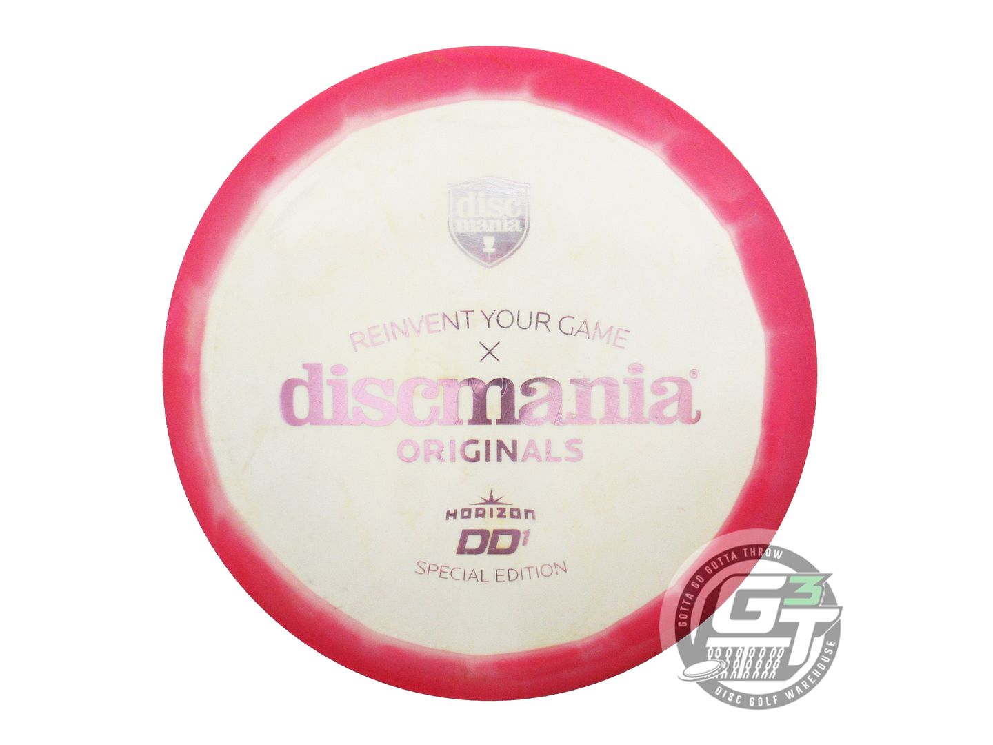 USED DiscMania Horizon S-Line DD1 173g Pink-White Distance Driver Golf Disc