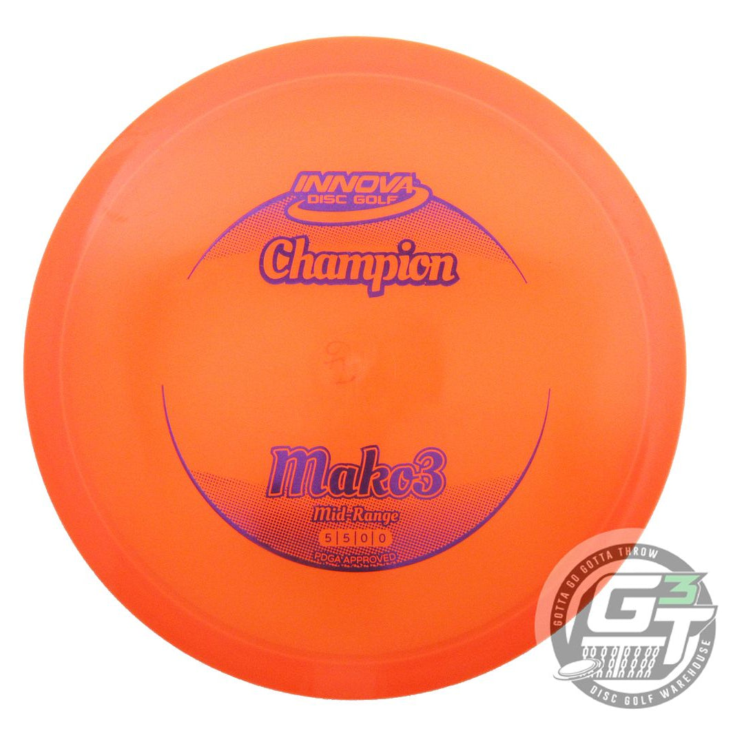 USED Innova Champion Mako3 170g Orange Purple Foil Midrange Golf Disc