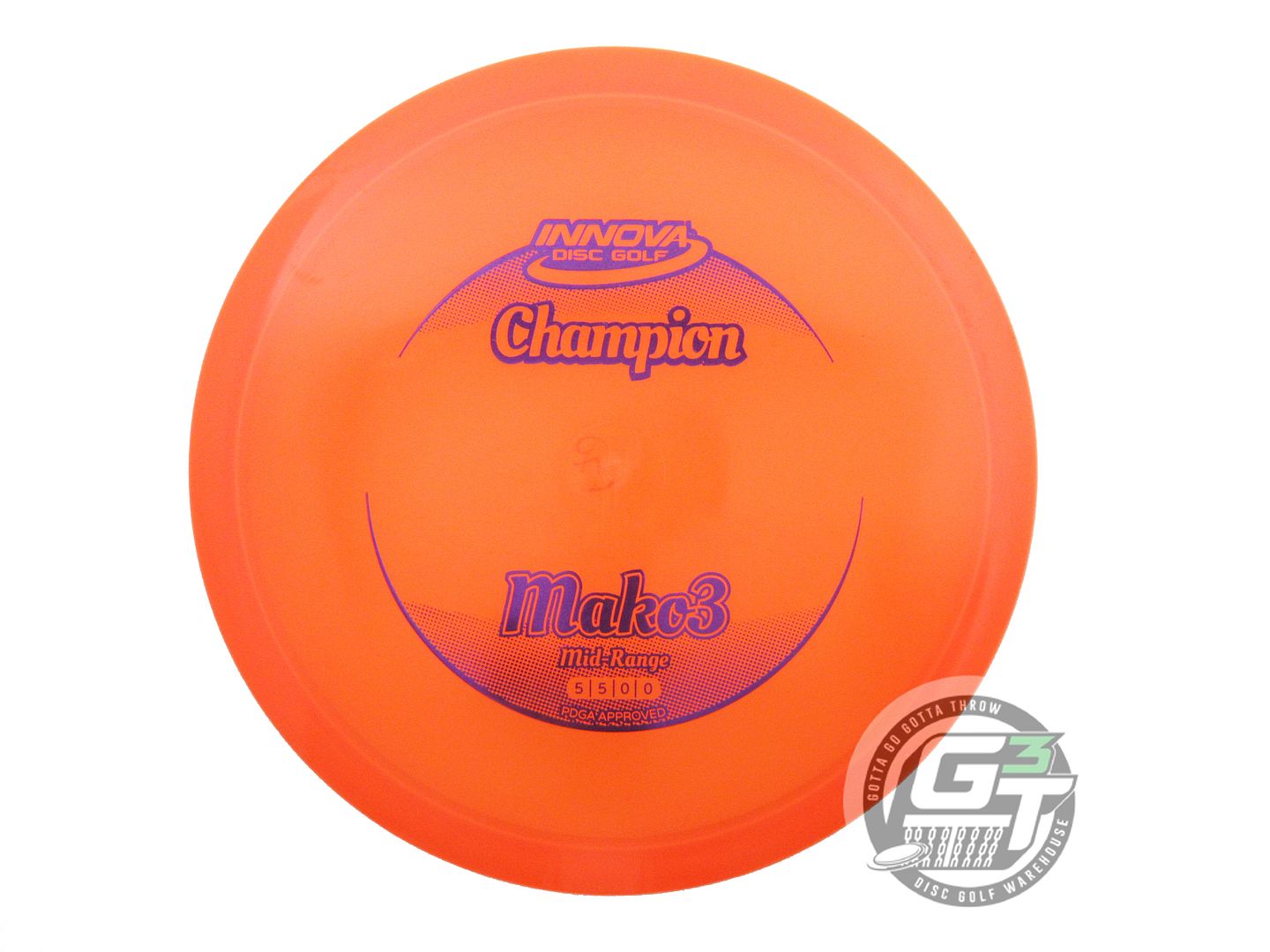 USED Innova Champion Mako3 170g Orange Purple Foil Midrange Golf Disc