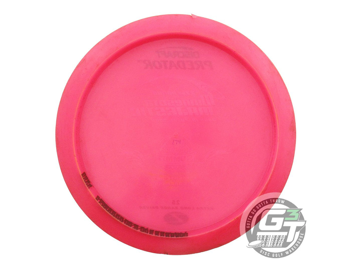 USED Discraft Z Predator 174g Pink PFN RIM GOUGE Fairway Driver Golf Disc