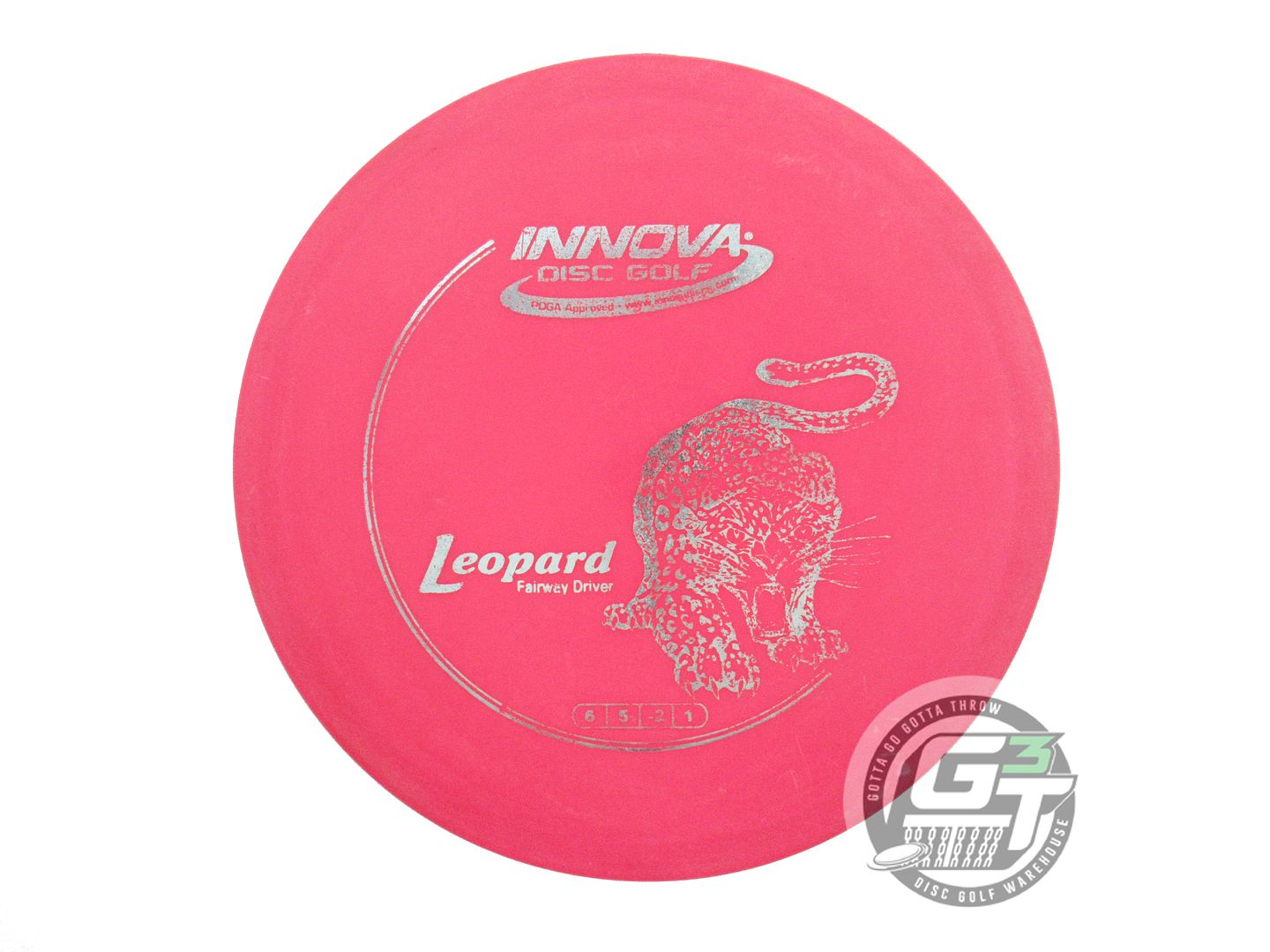USED Innova DX Leopard 147g Pink Silver Foil Fairway Driver Golf Disc