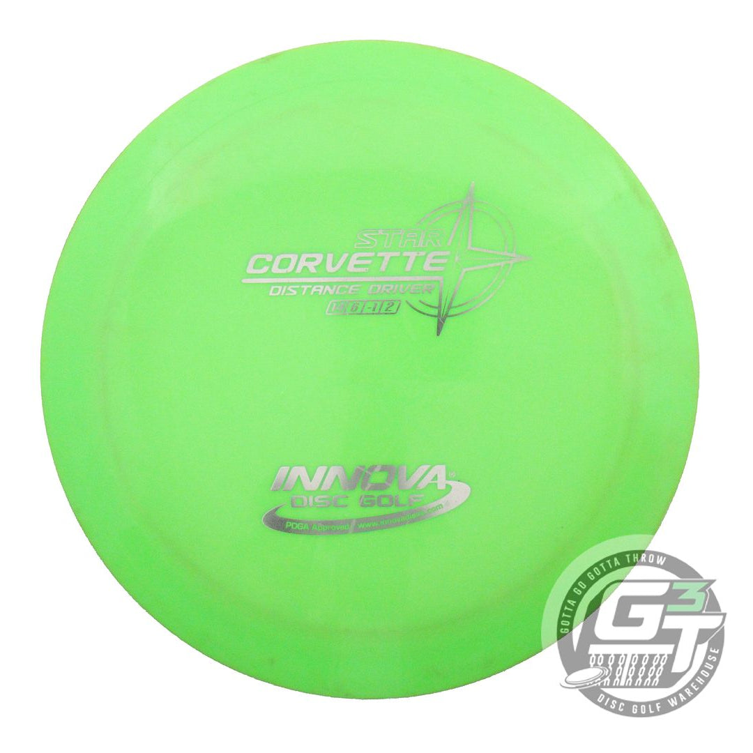 USED Innova Star Corvette 174g Lime Silver Foil Distance Driver Golf Disc