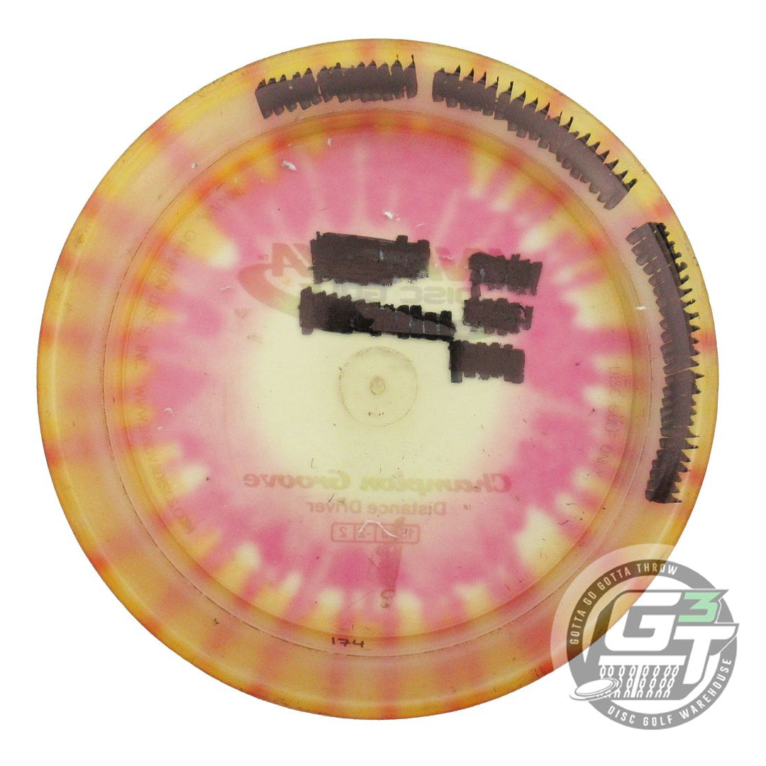 USED Innova I-DYE Champion Groove 174g Yellow Burst Distance Driver Golf Disc