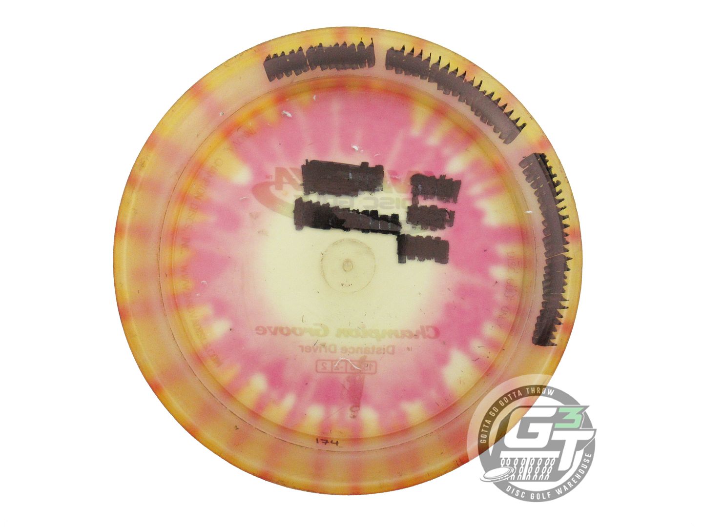 USED Innova I-DYE Champion Groove 174g Yellow Burst Distance Driver Golf Disc