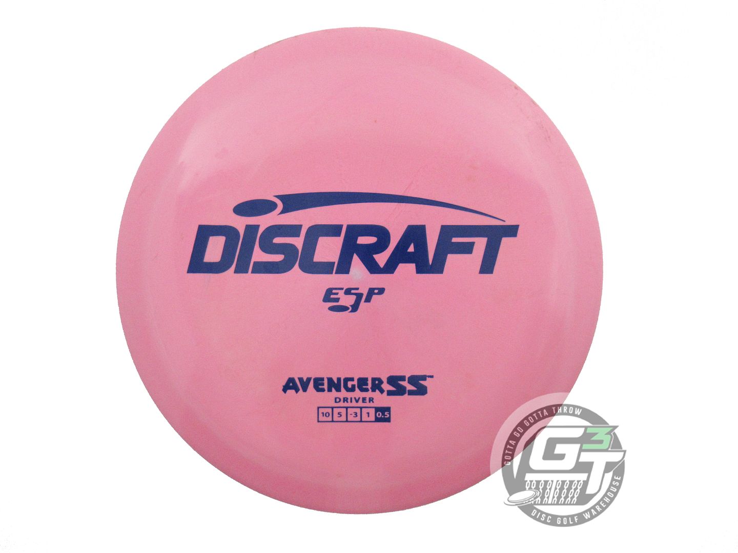 USED Discraft ESP Avenger SS 173g Pink Blue Stamp Distance Driver Golf Disc
