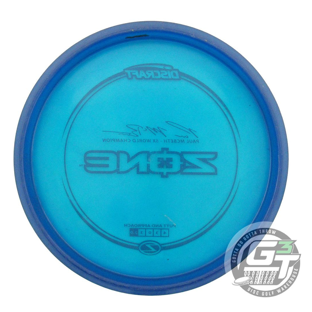 USED Discraft Z Zone 175g Blue Silver Stamp Putter Golf Disc