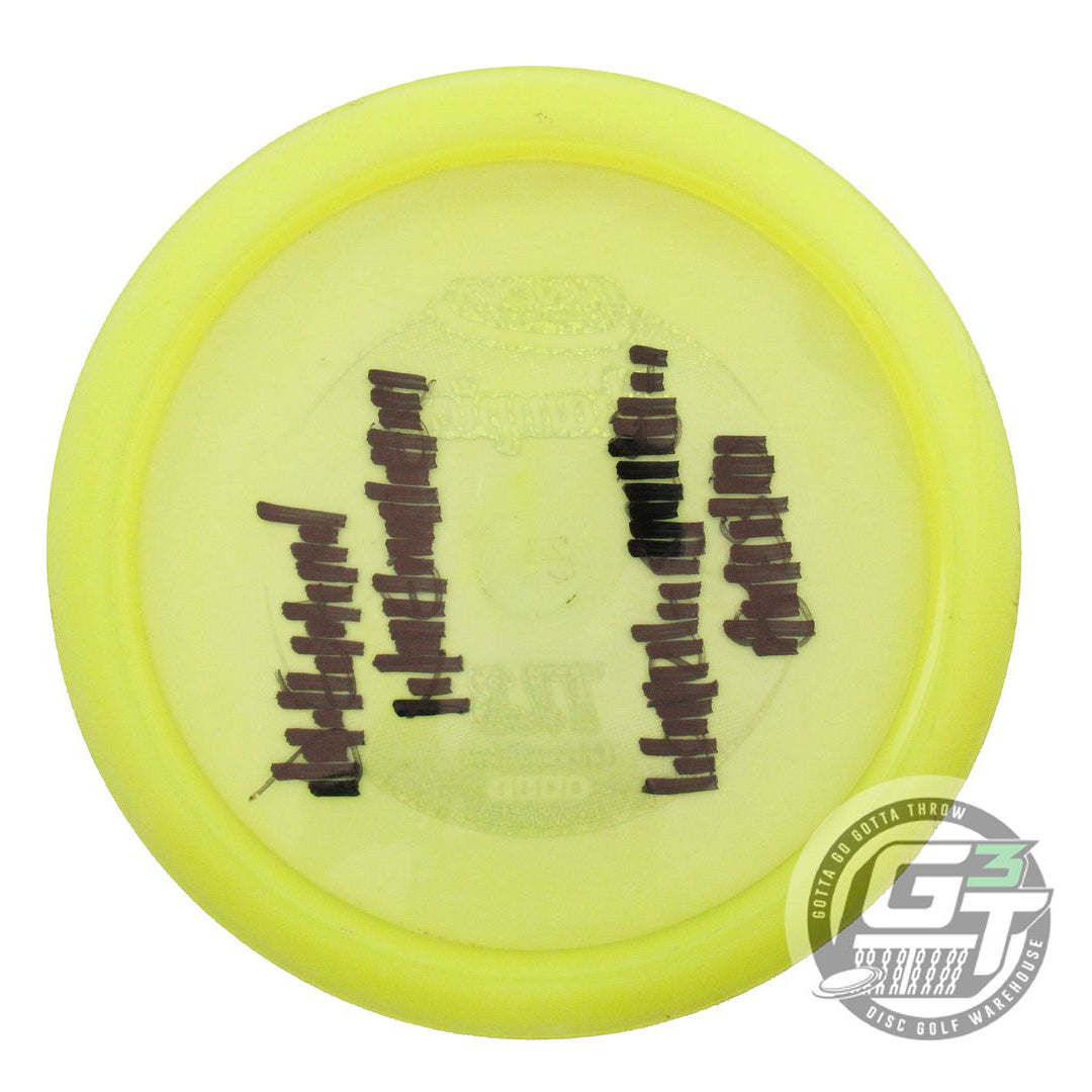 USED Innova Champion TL3 172g Yellow Silver Glitter Foil Fairway Driver Disc