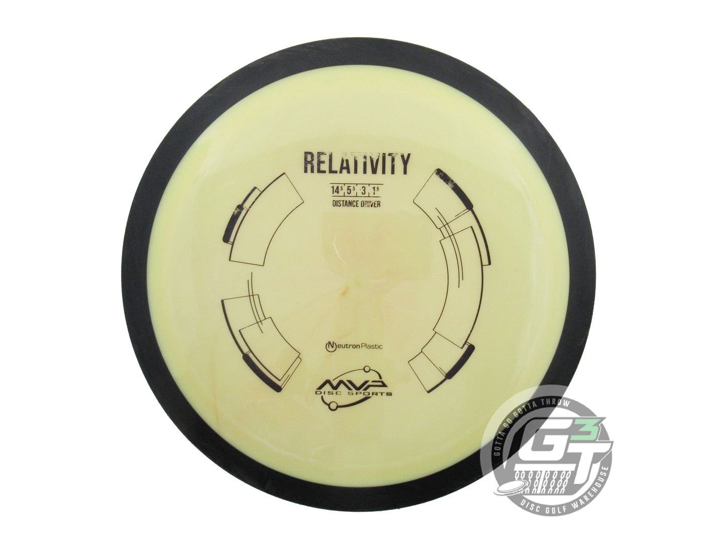 USED MVP Disc Sports Classic Neutron Relativity 174g Yellow Distance Driver Disc