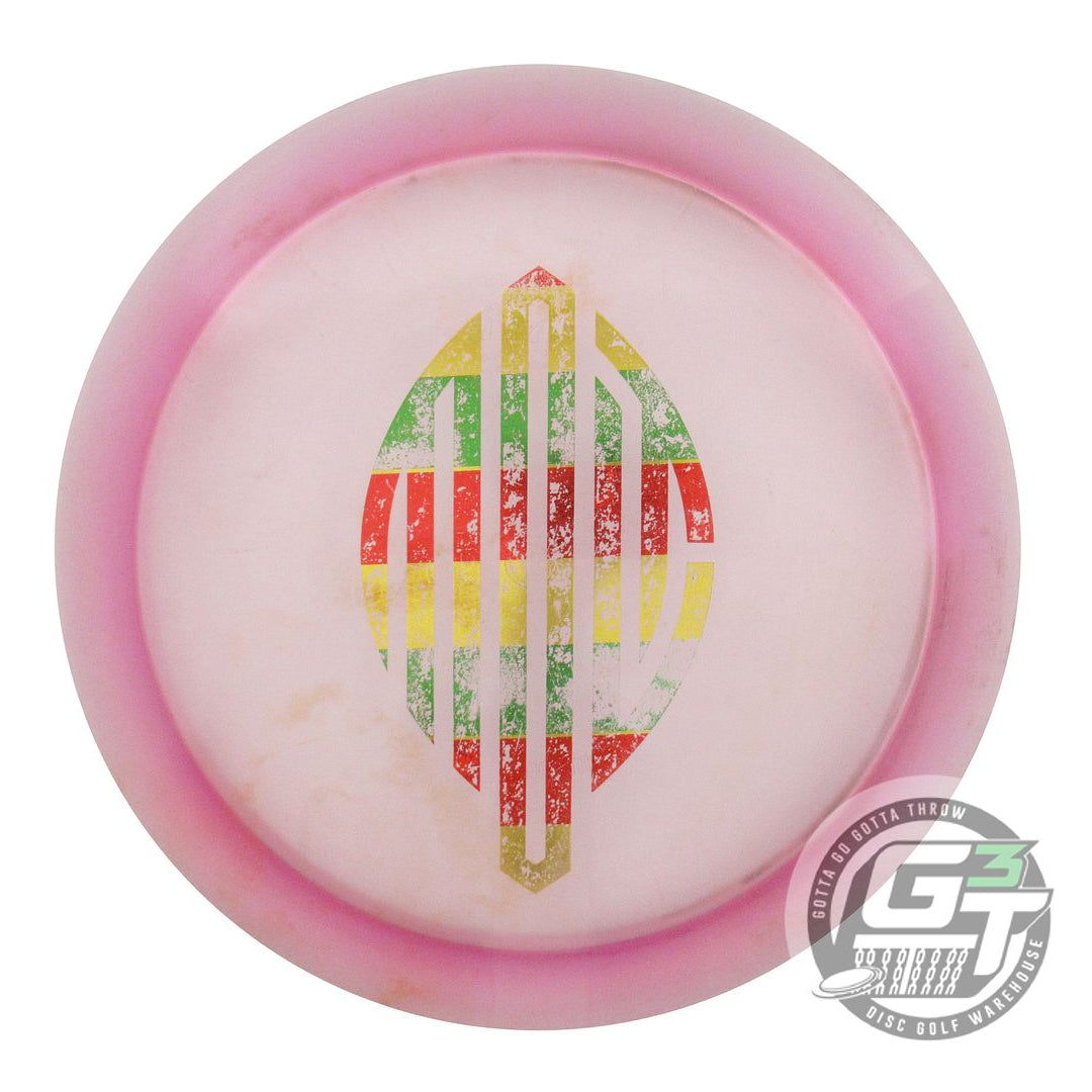 USED Dynamic Discs Lucid Criminal 173g Pink Rasta Foil Distance Driver Golf Disc