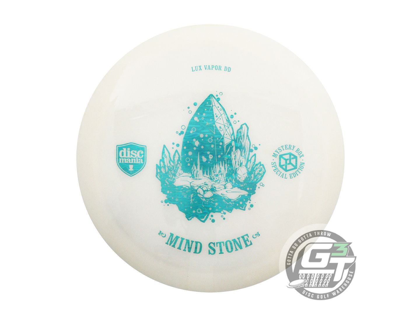 USED DiscMania MIND STONE Lux Vapor DD 173g White Teal Foil Distance Driver Disc