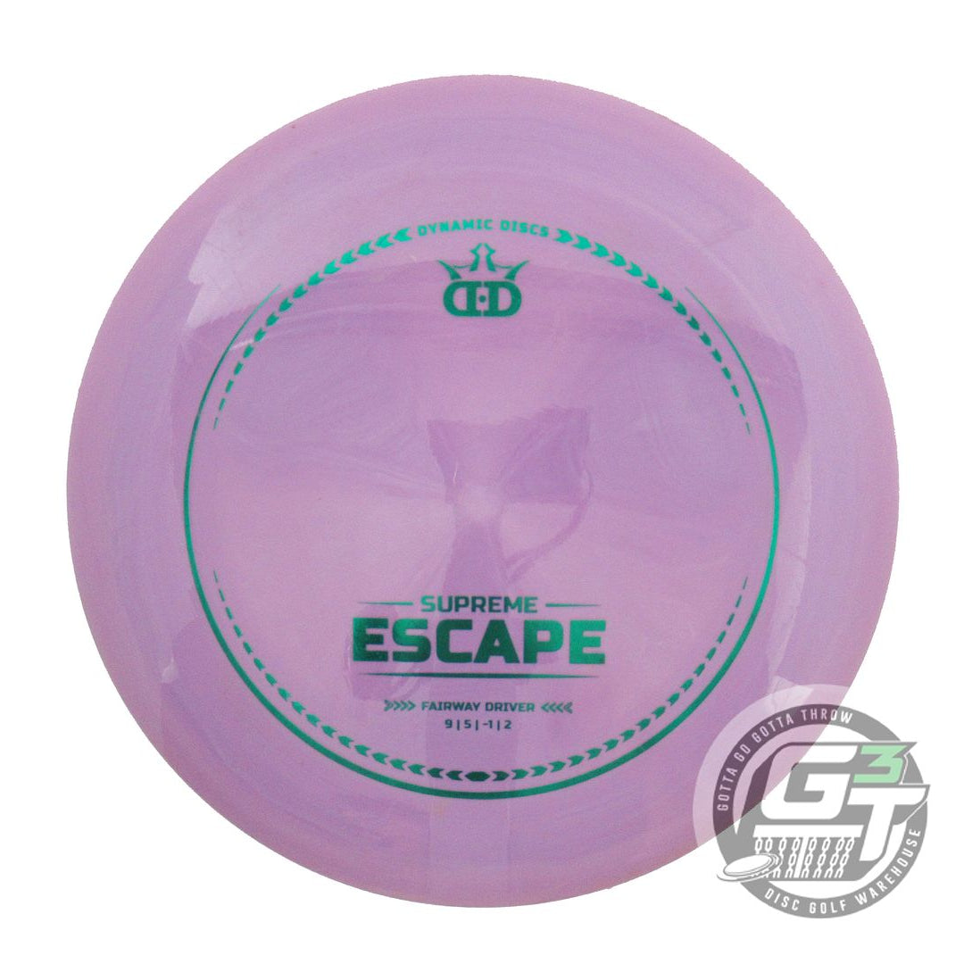 USED Dynamic Discs Supreme Escape 170g Purple Green Foil Fairway Driver Disc