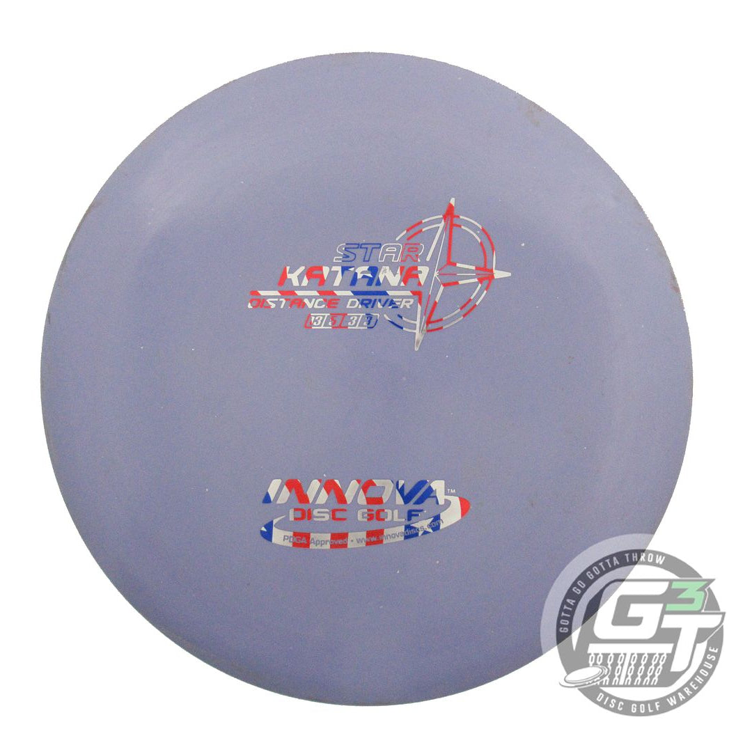 USED Innova Star Katana 175g Purple Flag Foil Distance Driver Golf Disc