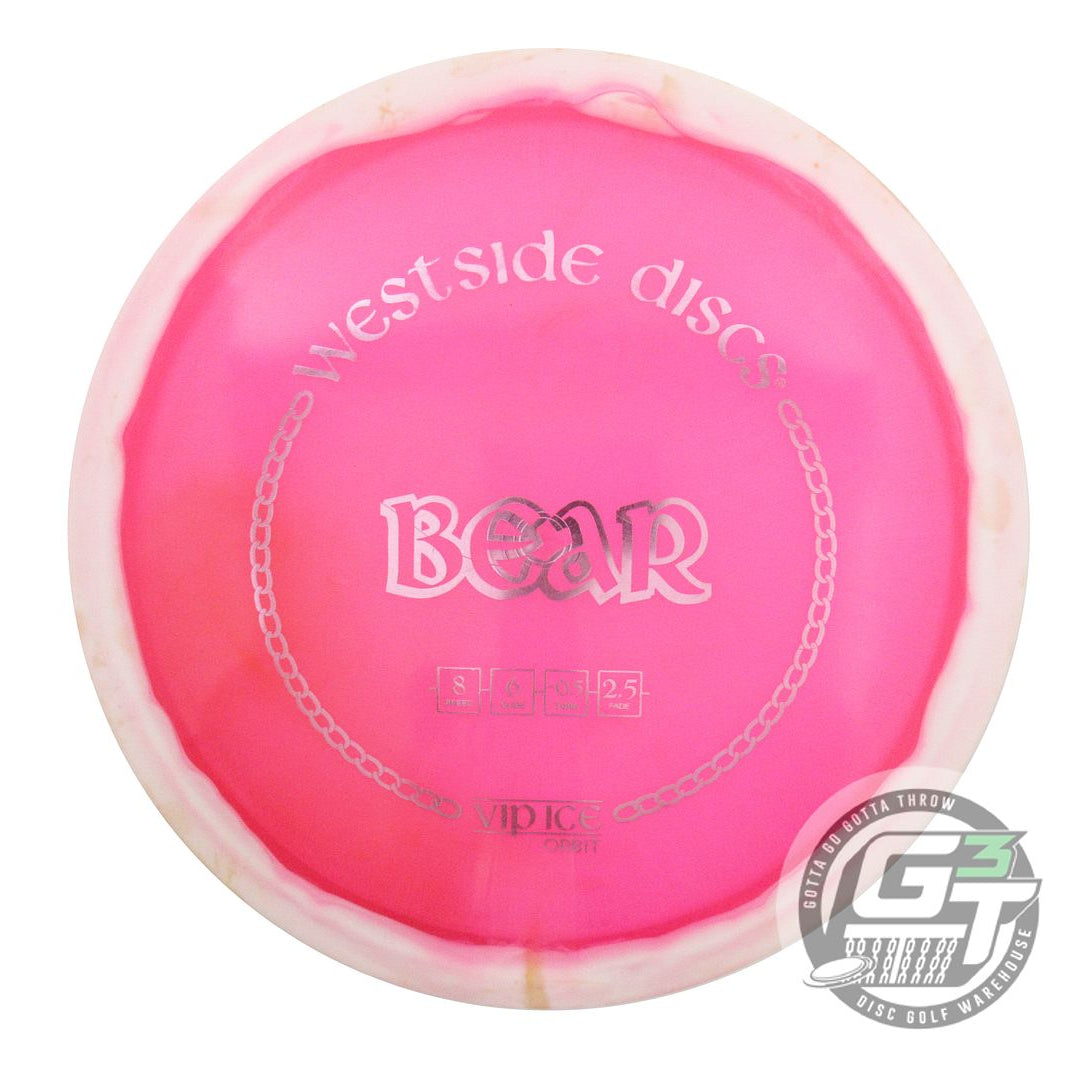 USED Westside Discs VIP Ice Orbit Bear 175g White-Pink Fairway Driver Golf Disc