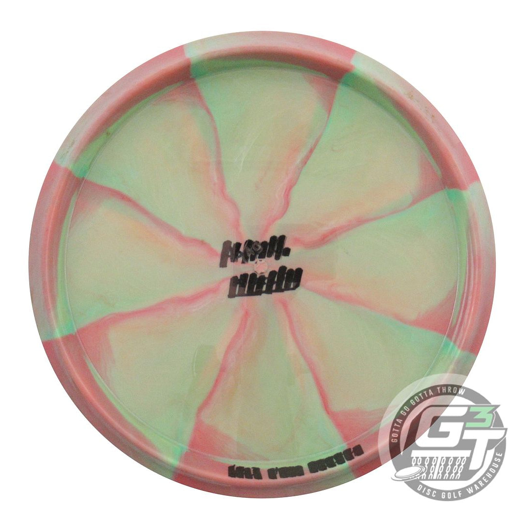 USED Thought Space Nebula Aura Crux 174g Pink-Lime Midrange Golf Disc