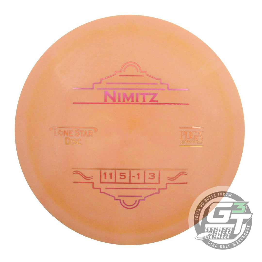 NOS Lone Star Alpha Nimitz 175g Orange Sunset Foil Distance Driver Disc