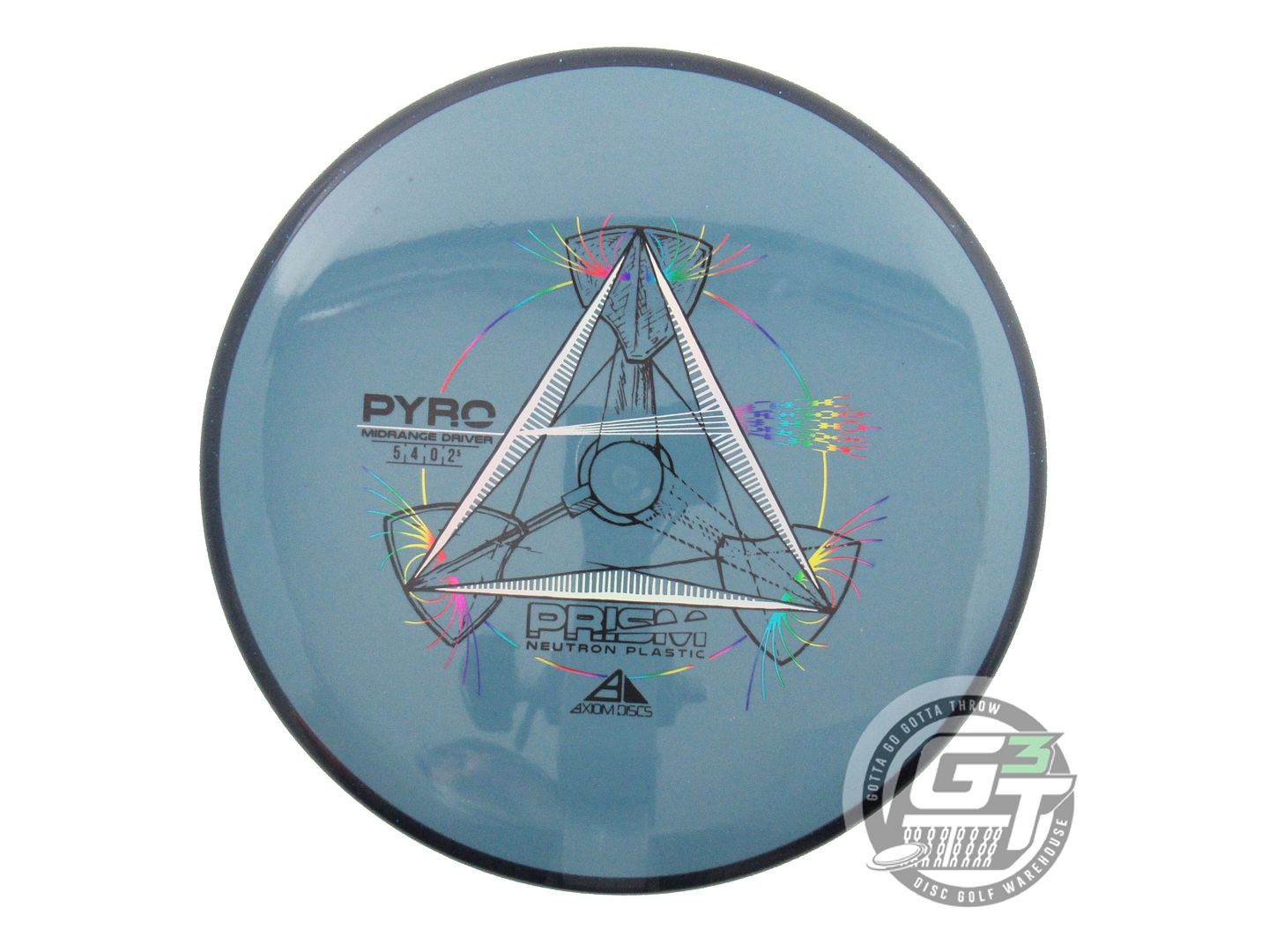 USED Axiom Discs Prism Neutron Pyro 178g Blue Blue Rim Midrange Golf Disc