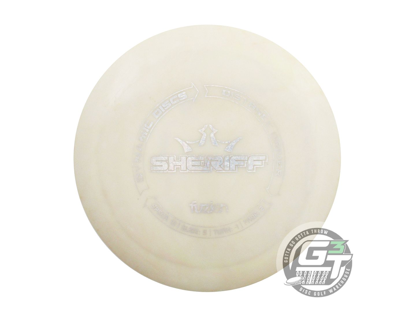 USED Dynamic Discs BioFuzion Sheriff 174g White Silver Shatter Driver Golf Disc
