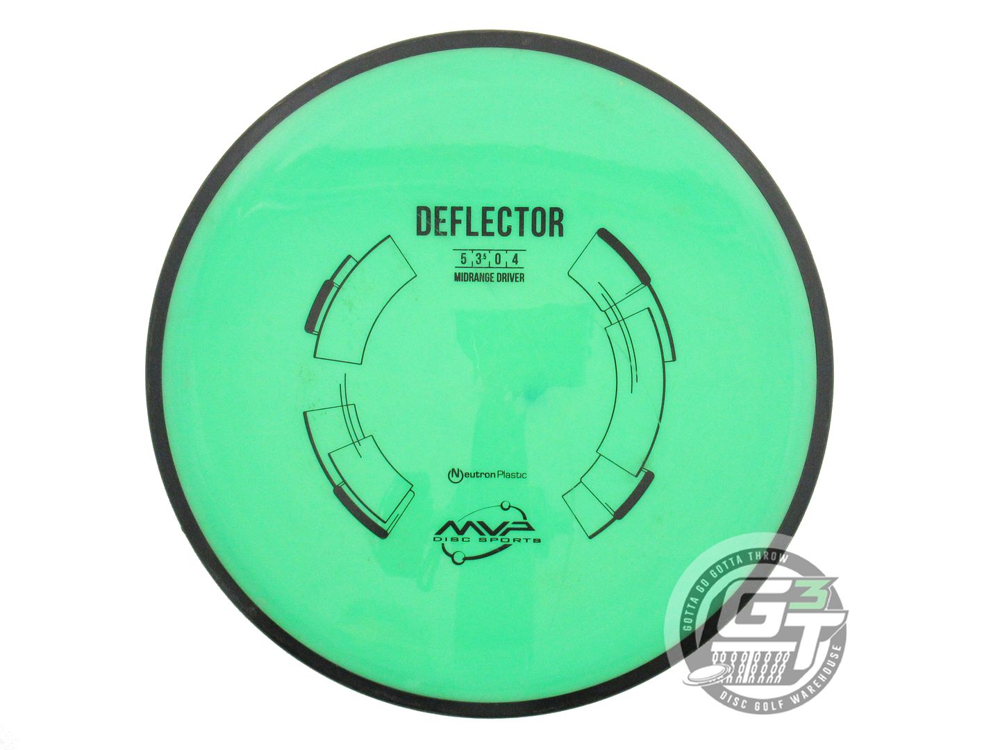 USED MVP Disc Sports Classic Neutron Deflector 178g Green Midrange Golf Disc