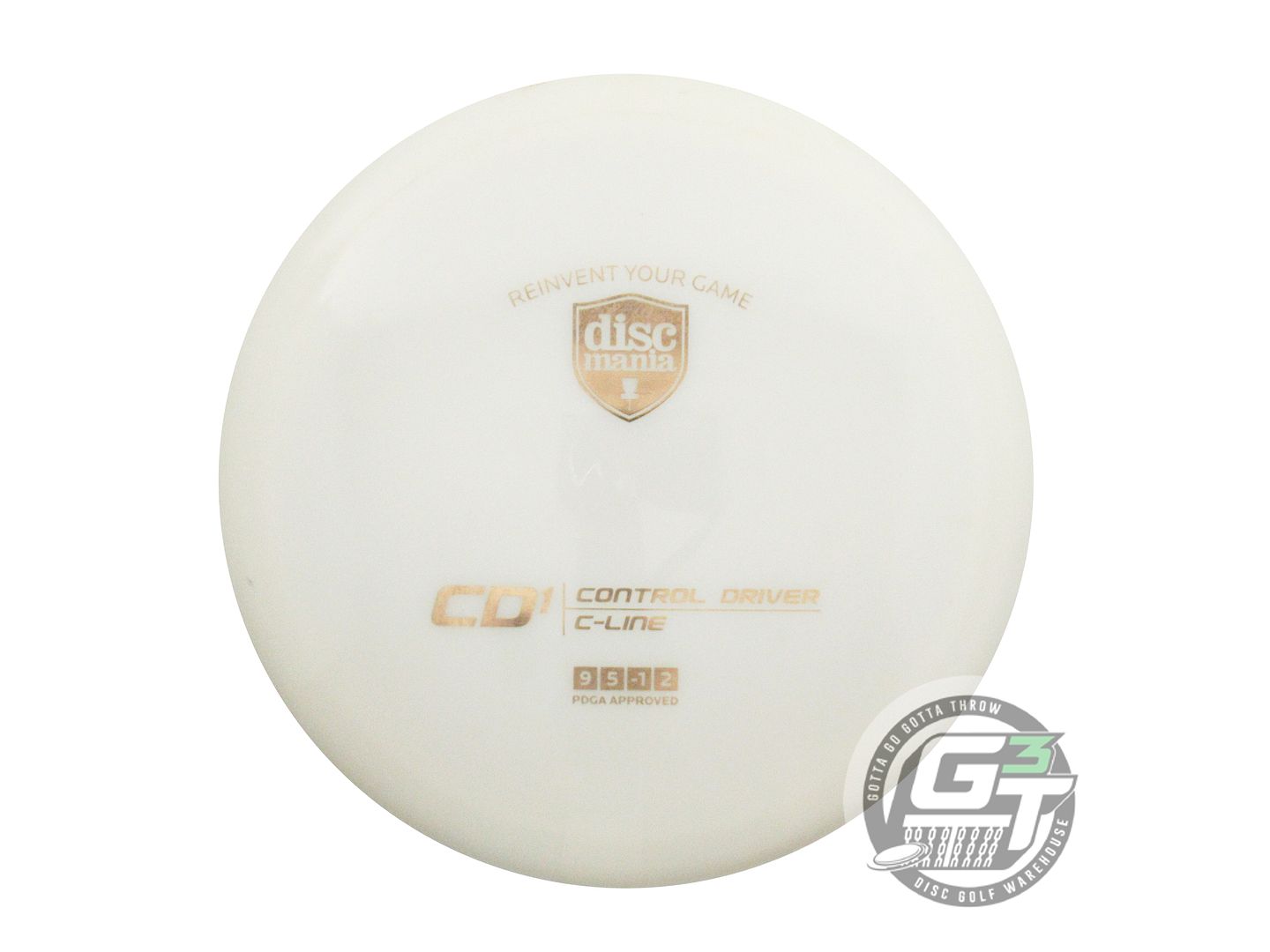 USED DiscMania C-Line CD1 174g White Gold Foil Distance Driver Golf Disc