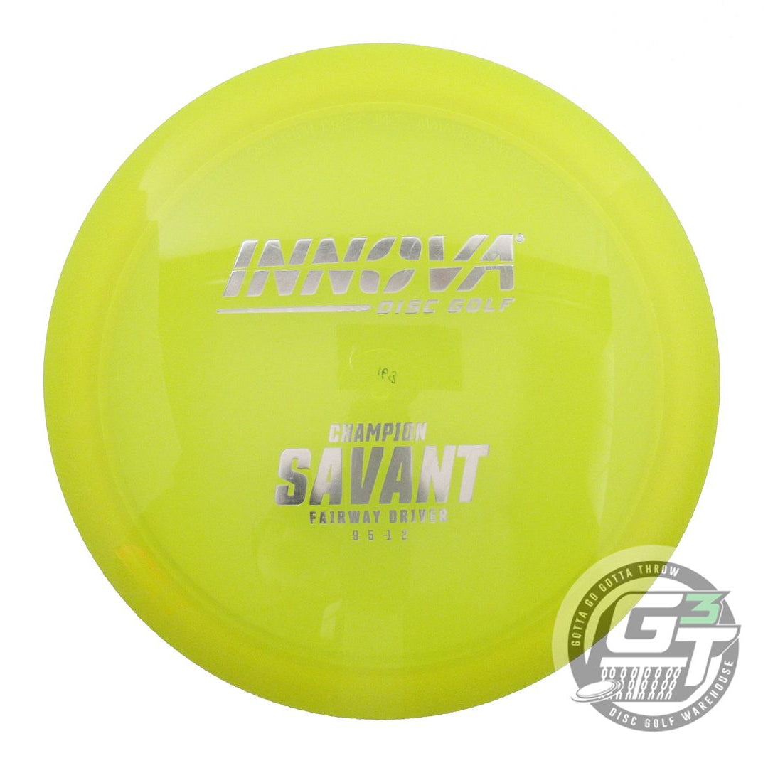USED Innova Champion Savant 168g Yellow Silver Foil Driver Golf Disc