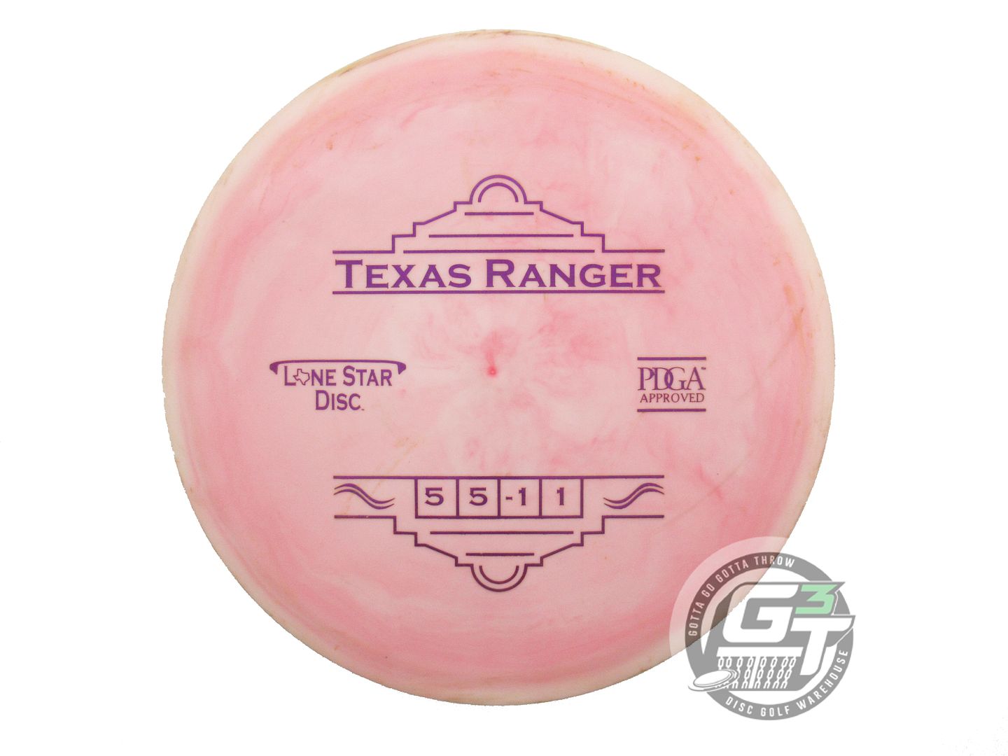 USED Lone Star Bravo Texas Ranger 176g Pink Purple Foil Midrange Golf Disc