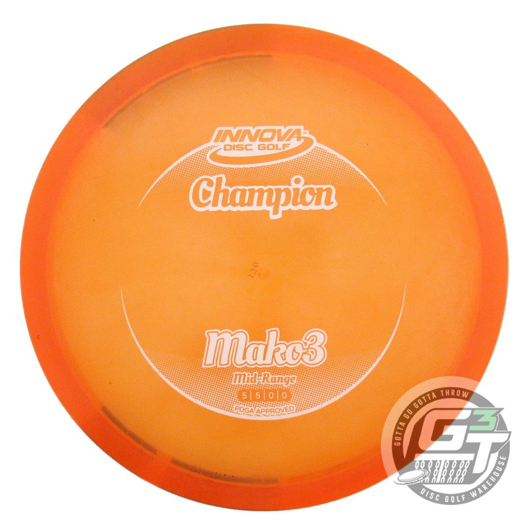 USED Innova Champion Mako3 176g Orange White Stamp Midrange Golf Disc