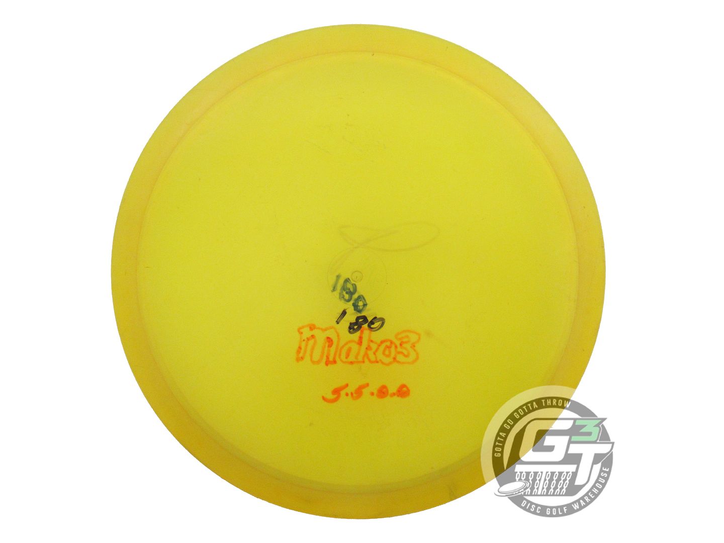 USED Innova Champion Mako3 180g Marigold Wiped Stamp Midrange Golf Disc