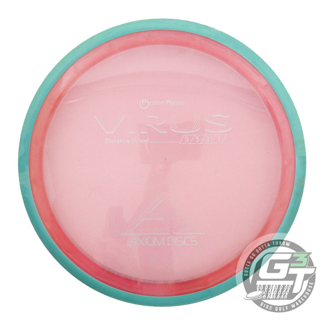 USED Axiom Discs Proton Virus 168g Pink Seafoam Rim Distance Driver Golf Disc