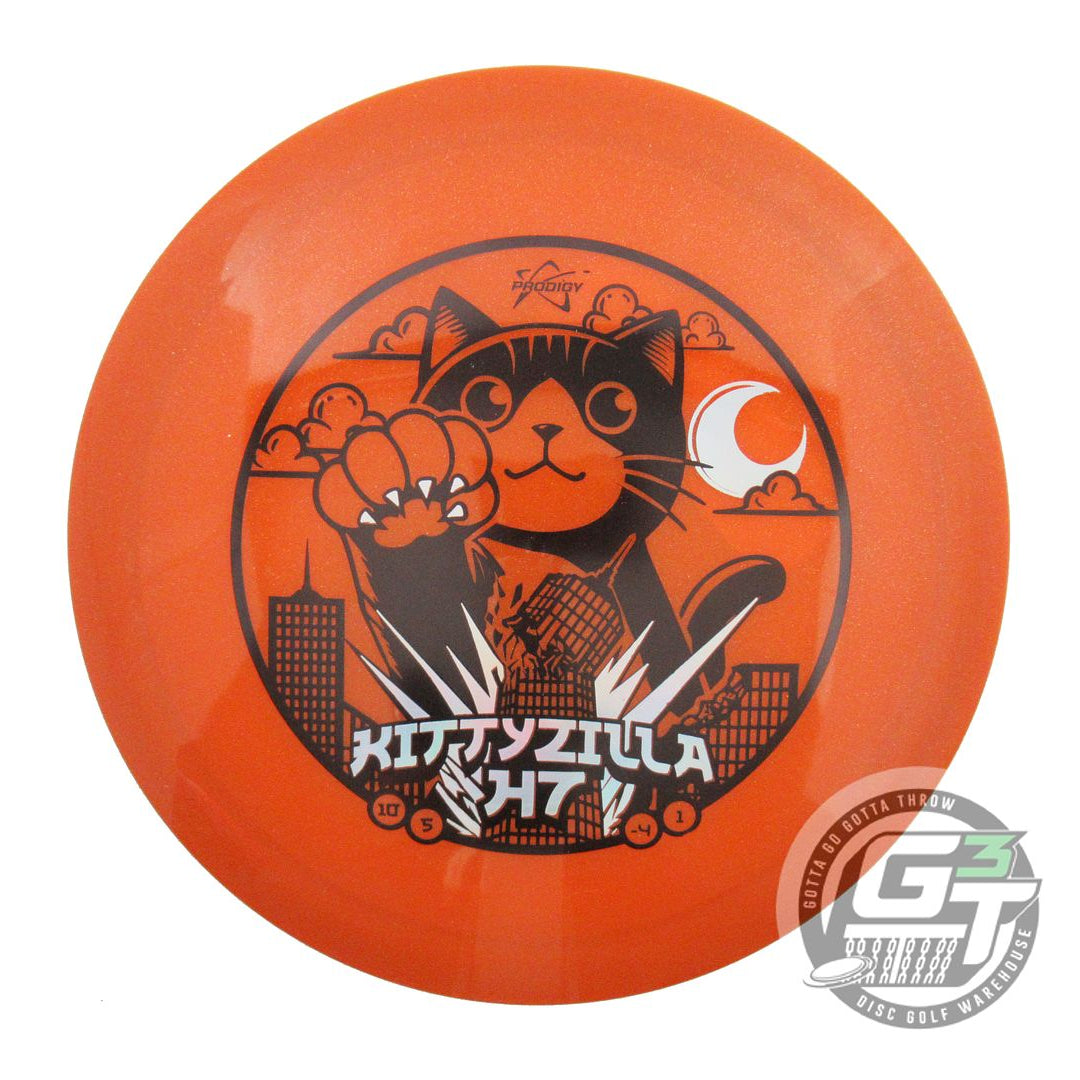 Prodigy Limited Edition Kittyzilla Returns Stamp Glimmer 750 Series H7 Hybrid Fairway Driver Golf Disc (Individually Listed)