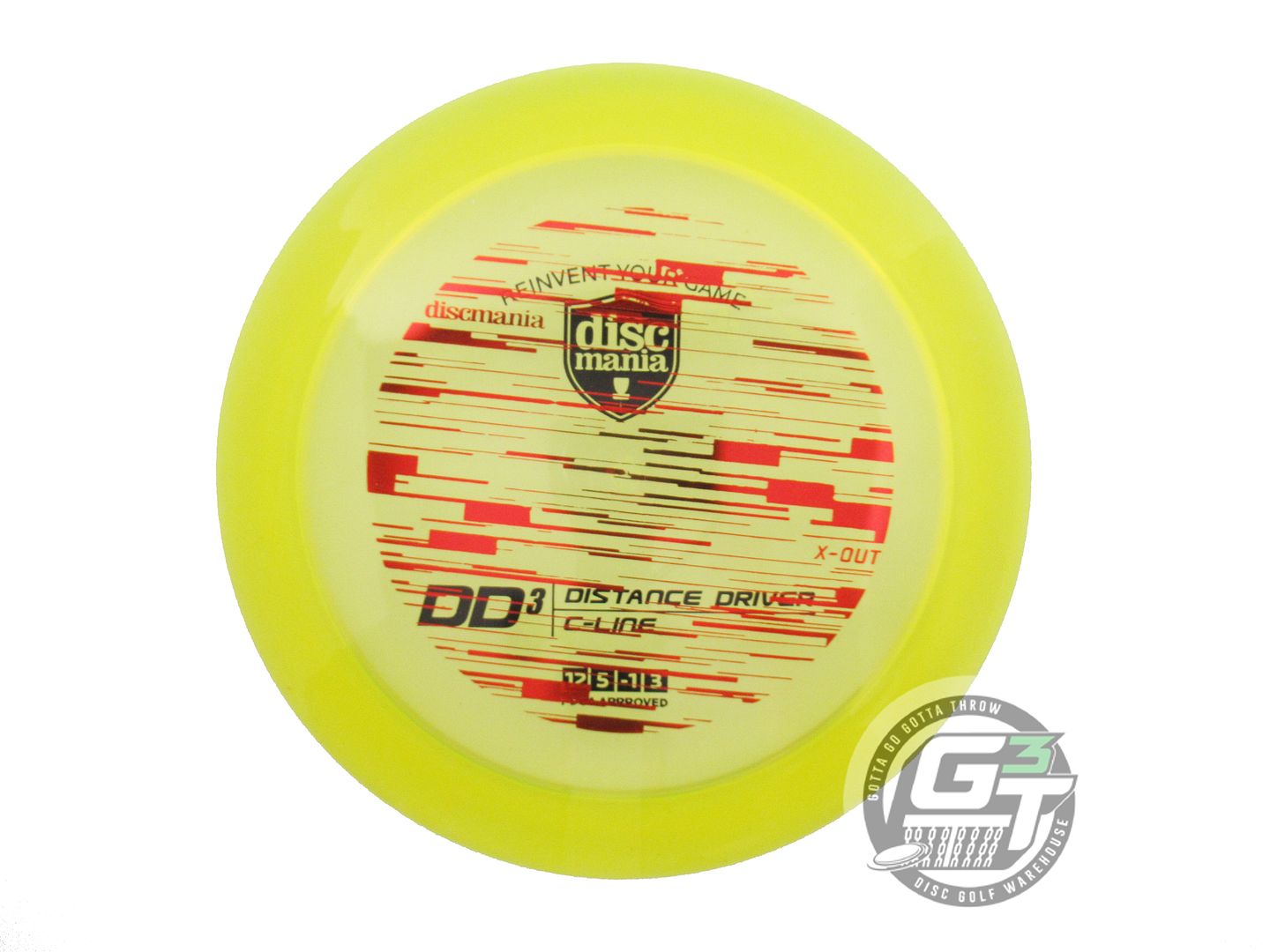 NOS DiscMania X-OUT C-Line DD3 173g Yellow Distance Driver Golf Disc