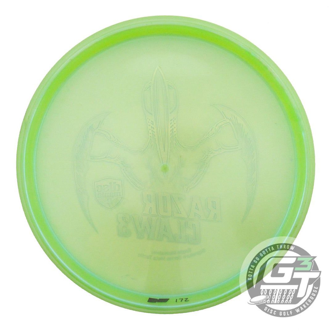 USED DiscMania RAZOR CLAW 3 Meta Tactic 171g Lime Gold Holo Foil Putter Disc