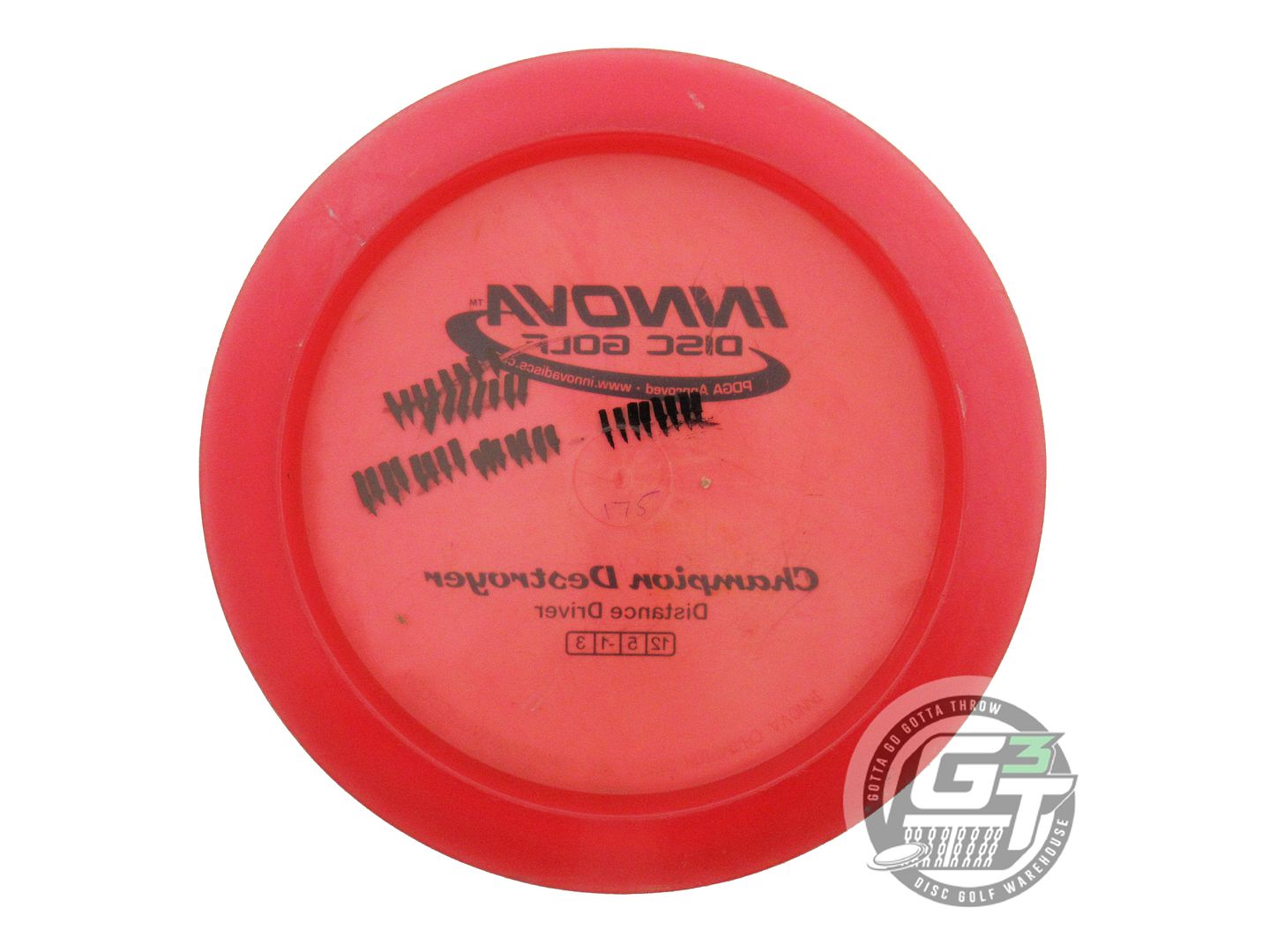 USED Innova Champion Destroyer 175g Red Black Stamp Distance Driver Golf Disc