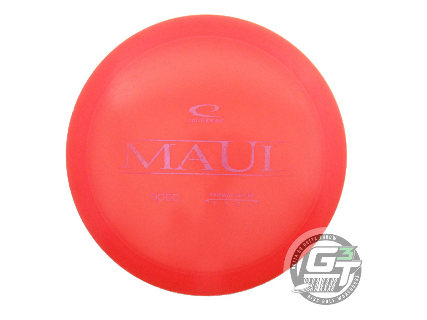 USED Latitude 64 Opto Maul 172g Red Pink Foil A Fairway Driver Golf Disc