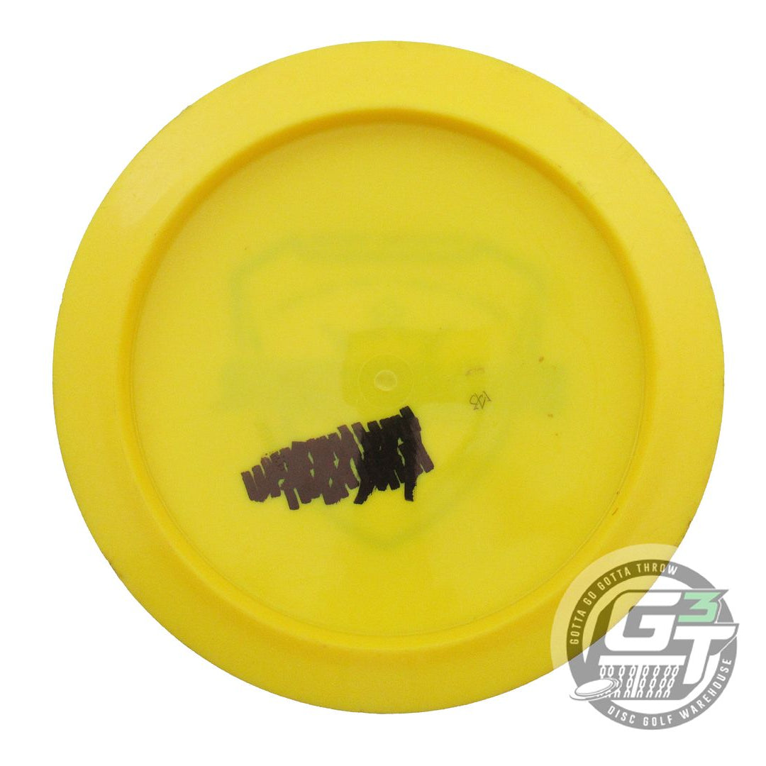 USED Dynamic Discs Fuzion Raider 173g Yellow Black Stamp Distance Driver Disc