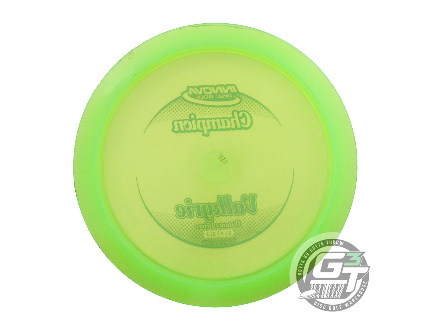 USED Innova Champion Valkyrie 172g Lime Gold Foil Distance Driver Golf Disc