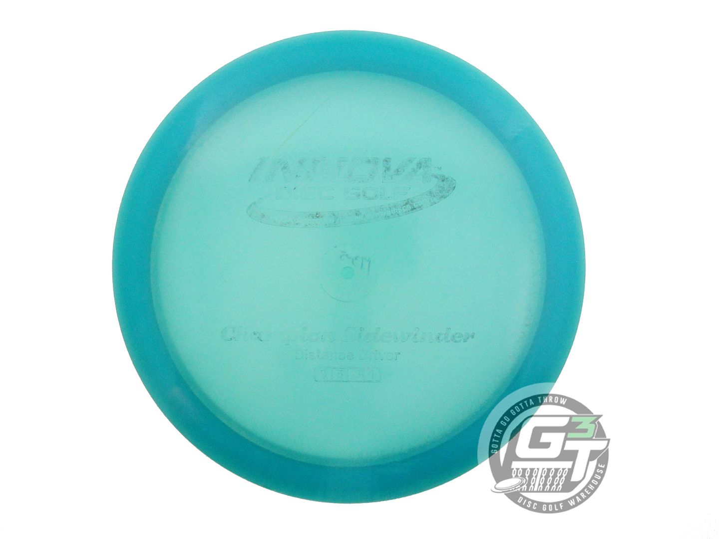 USED Innova Champion Sidewinder 173g Teal Wiped Stamp Distance Driver Golf Disc