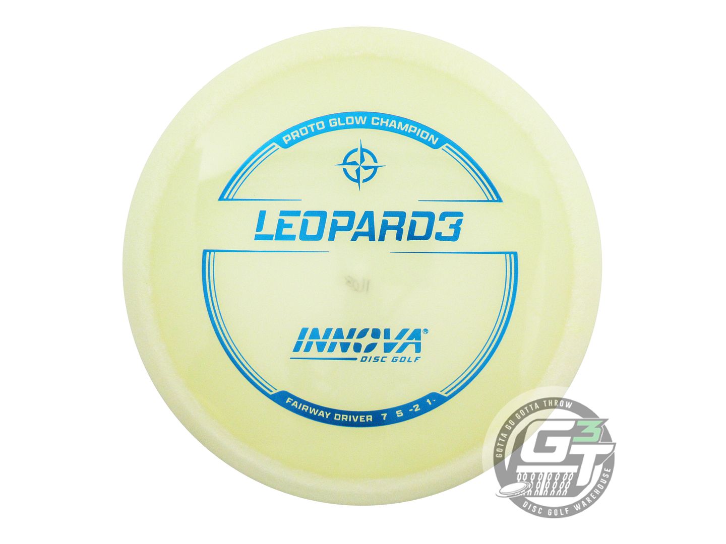 USED Innova PROTO Champion Glow Leopard3 168g Blue Foil Fairway Driver Golf Disc