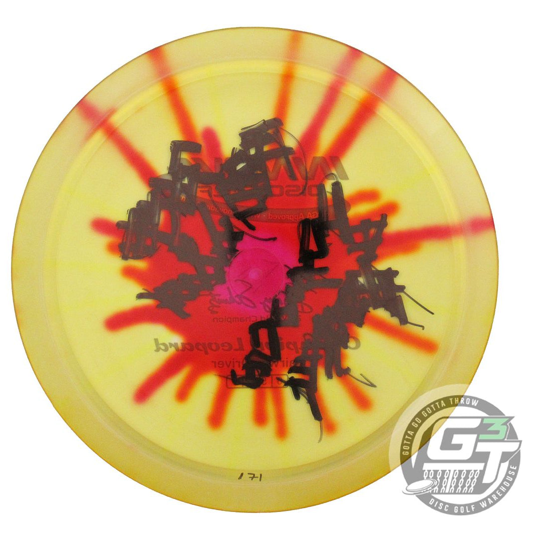 USED Innova I-DYE Champion Leopard 171g Marigold Burst Fairway Driver Golf Disc