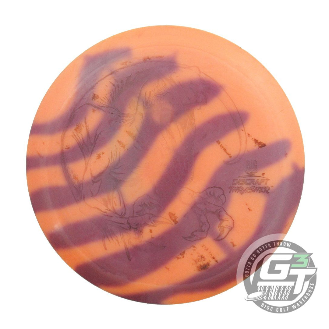 USED Discraft Big Z Thrasher 176g Orange HOME DYED Distance Driver Golf Disc