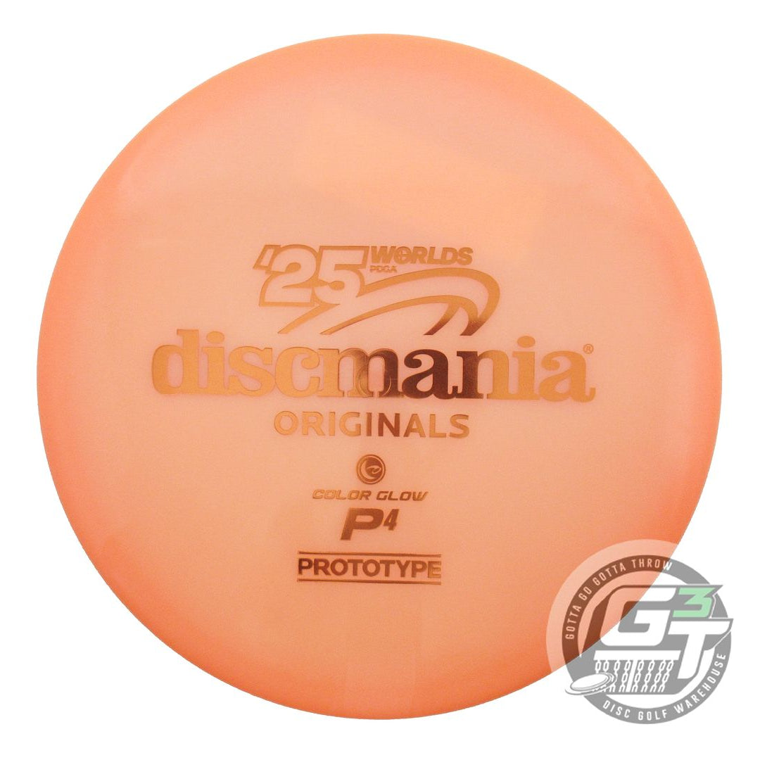 Discmania Limited Edition 2025 PDGA World Championships Prototype Color Glow C-Line P4 Putt & Approach Putter Golf Disc (Individually Listed)