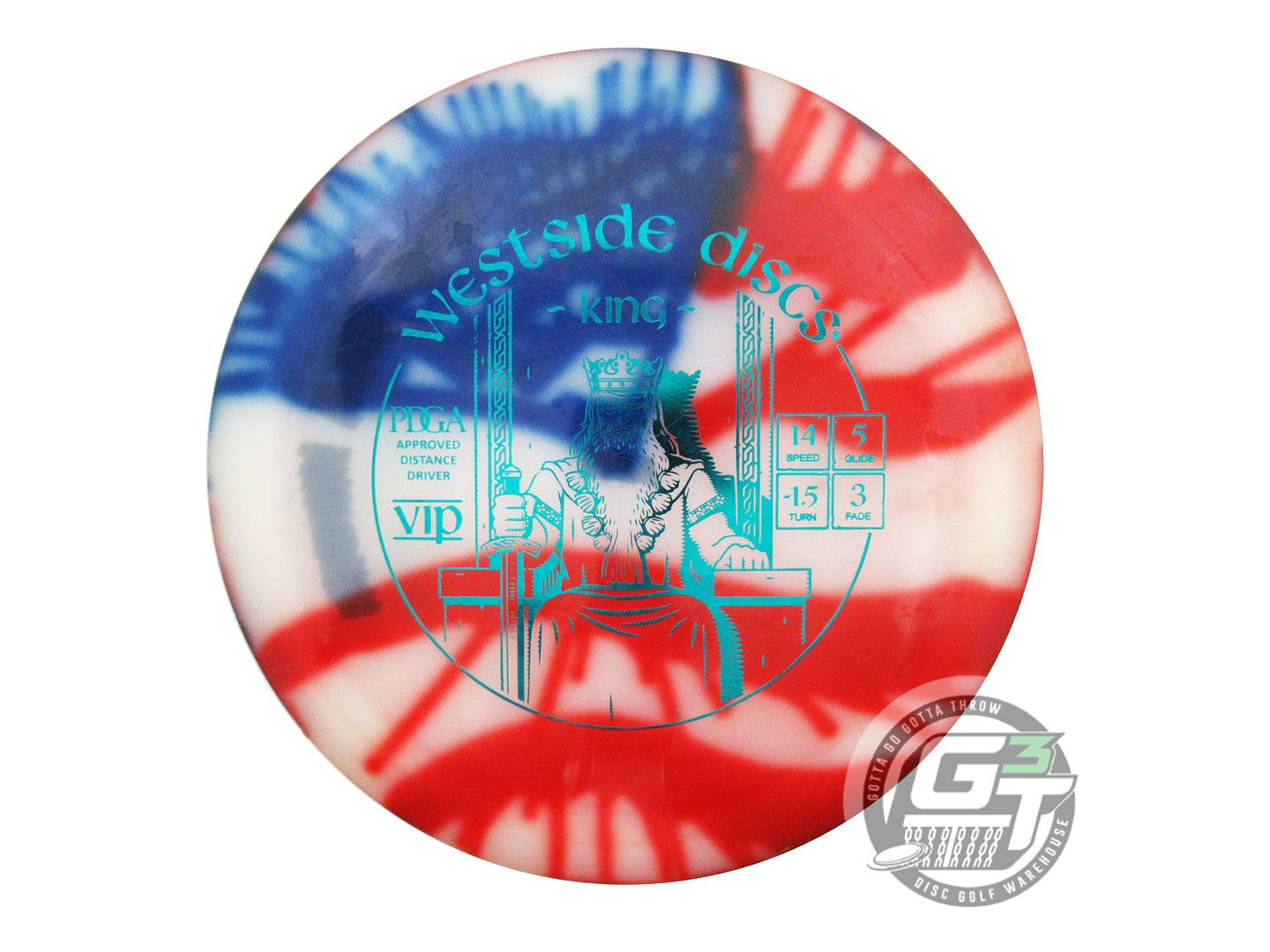 USED Westside Discs MyDye VIP King 174g Flag Distance Driver Golf Disc